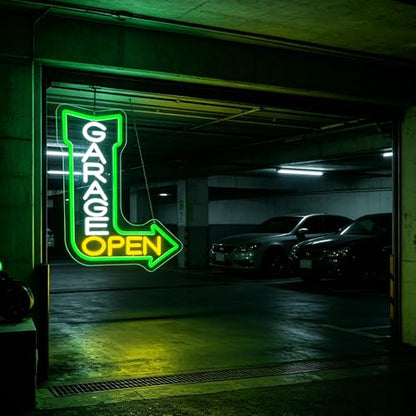Dad's Garage Neon Sign for Wall Decor Garage LED Sign for Car Barn Workshop Birthday Gifts for Men
