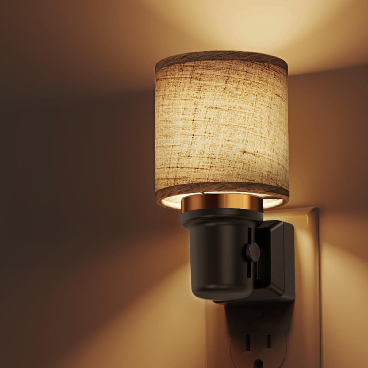 Night Lights Plug into Wall (Cylinder-3000K / 1 Pack)