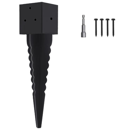 1 Set 4"x 4" Fence Post Anchor Ground Spike 16"