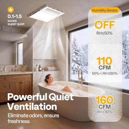 Bathroom Exhaust Fan with Light