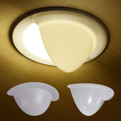 1 Pack 4 Inch 40% Translucent Can Light Cover (White / 4 Inch)