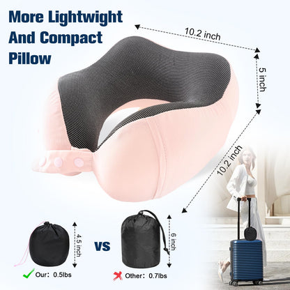 Neck Pillow for Traveling (Light Pink)