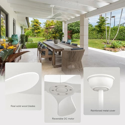 42'' Ceiling Fan no Light (42 inch / White)