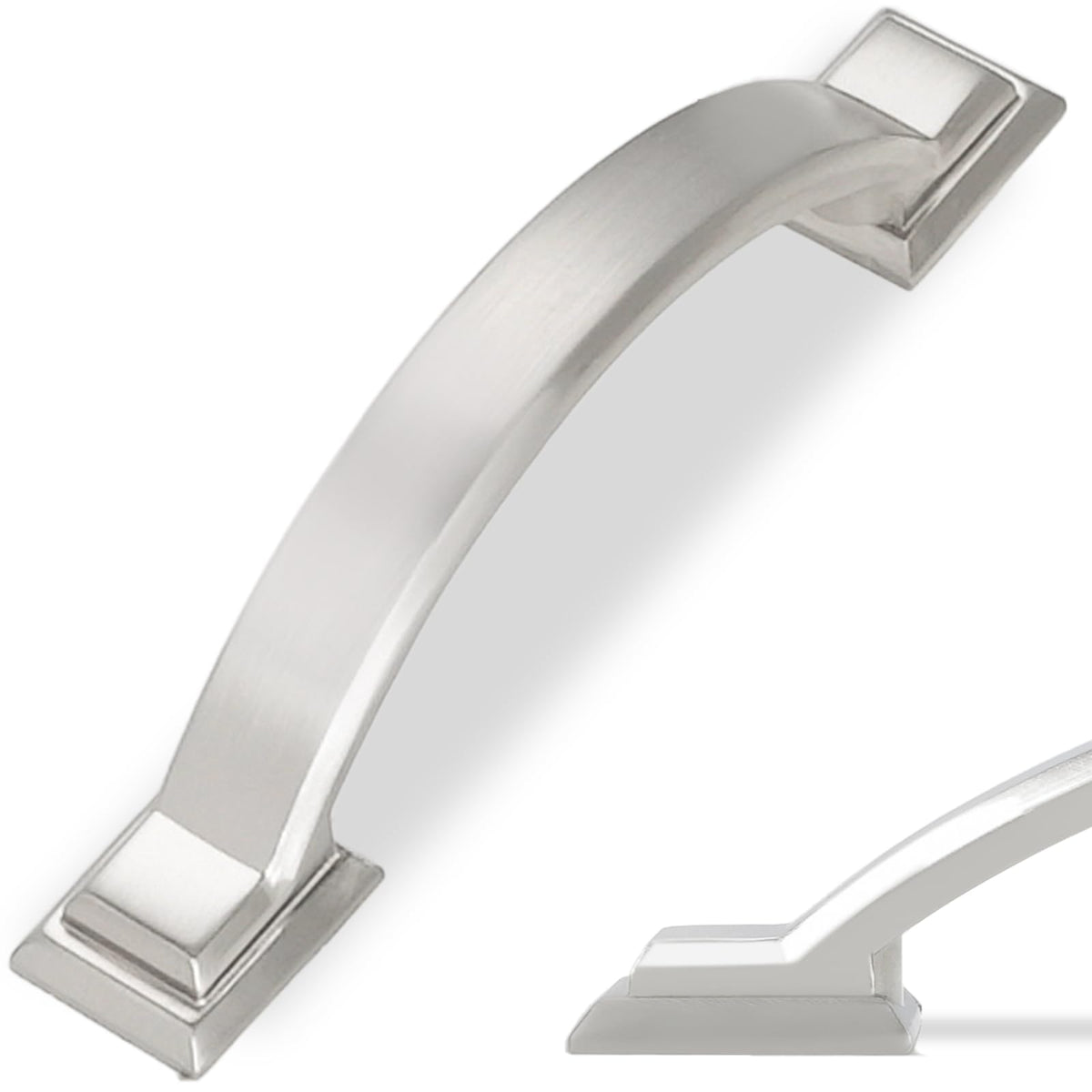 10 Pack 2.5 Inch (Brushed Satin Nickel / 2.5'' Hole Center(64mm))