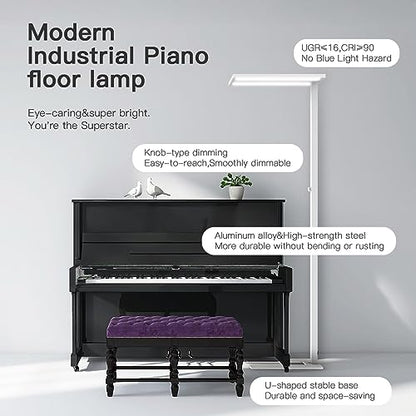 76" Led Floor Lamp (White)