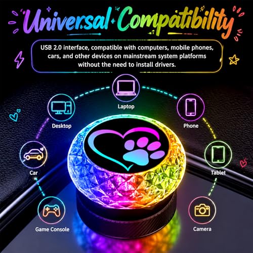 USB LED Car Interior Atmosphere Lamp