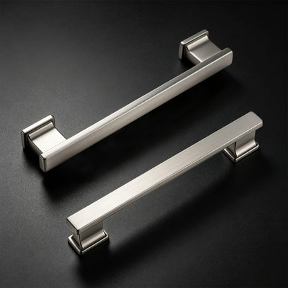 5 Inch Brushed Nickel Cabinet Pulls Kitchen Cabinet Handles (5 Inch (128mm) Hole Center / Bruhed Nickel)