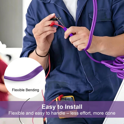 12/3 NM-B with Ground, Solid Indoor Electrical Wire, 100 FT, Purple (Purple / 12AWG/3 100FT)