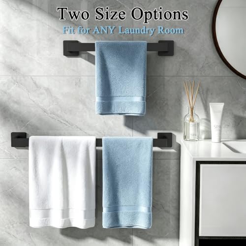 Towel Bar Black Wall Mount Towel Holder for Bathroom Kitchen