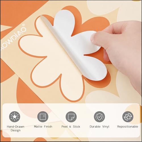 52 Pcs Large Groovy Daisy Wall Decals (Groovy)