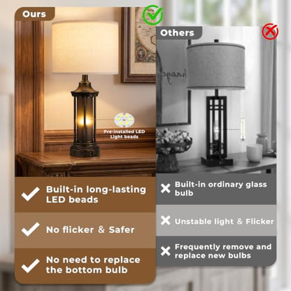 Farmhouse Table Lamps for Living Room