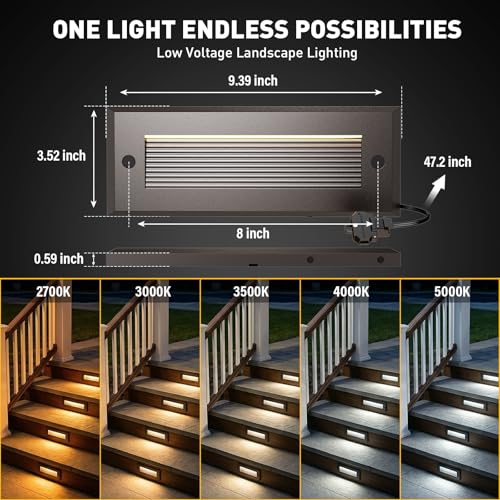 Low Voltage Landscape Step Lights 9124