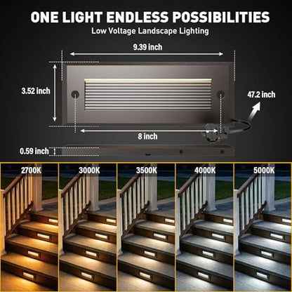 Low Voltage Landscape Step Lights 9124