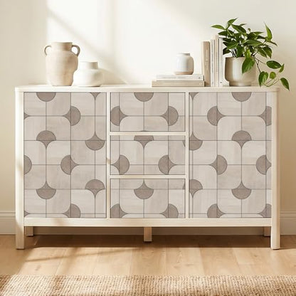 Peel and Stick Wallpaper (Beige06 / 17.7" x 236.2")