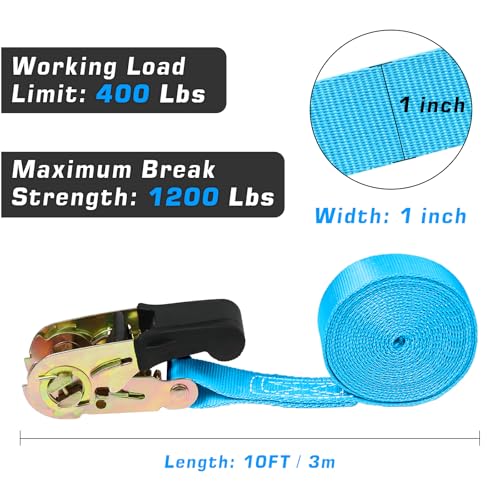 1in x 10FT Endless Ratchet Tie Down Strap