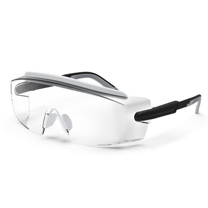 Anti fog Safety Glasses Over Glasses (White&black)