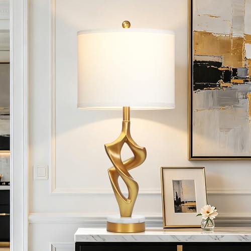 Marble Table Lamps Set of 2
