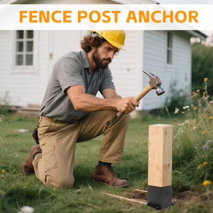 4"x 6" Fence Post Anchor Ground Spike