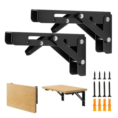 Black Folding Shelf Brackets