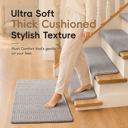 Stair Landing Mat (Light Grey / 2' x 3' (Rectangular))