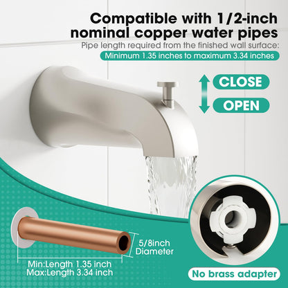 Shower Faucet Set Brushed Nickel (Brushed Nickel)