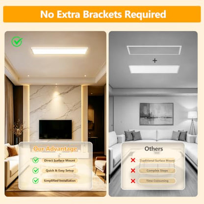 1x4 LED Flat Panel Light Surface Mount