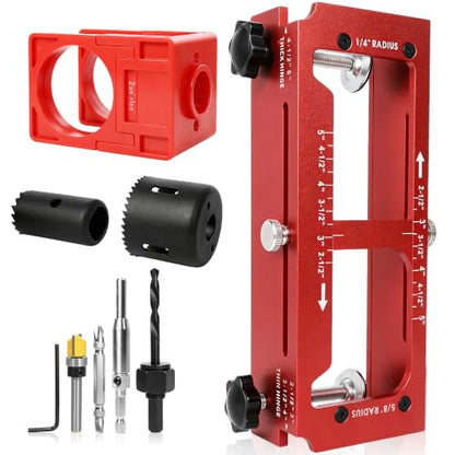 Door Hinge Lock & Latch Installation Kit