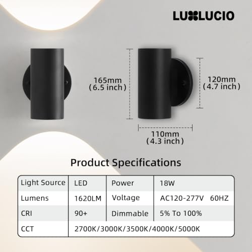 Indoor LED Wall Sconce Up and Down