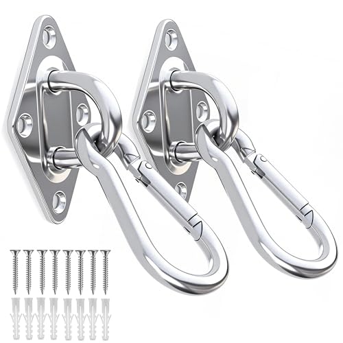 6.3 Inch Heavy Duty Eye Hooks M10 Self Tapping Eyelet Screws for Hammock Stand