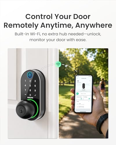 D212 Fingerprint Door Knob with WiFi