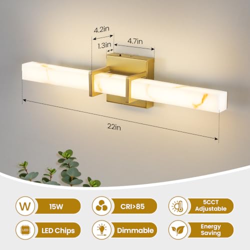 Modern Bathroom Vanity Light 22 inch (Gold / 22 Inch)