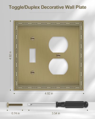 Durable Solid Zinc Alloy Switch Plate Covers