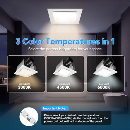 Bathroom Exhaust Fan with Light