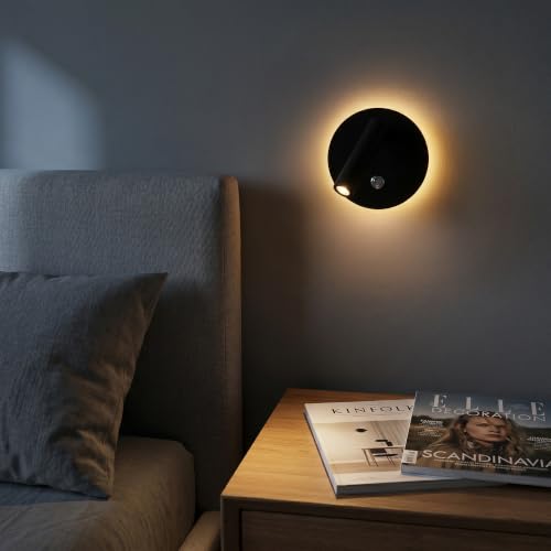 Hardwired Adjustable LED Reading Wall Sconce with Switch