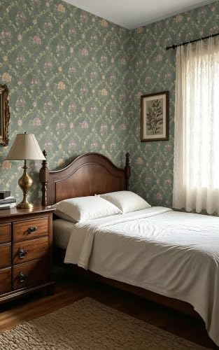 Floral Peel and Stick Wallpaper Boho Cantact Paper 16.9in×118in