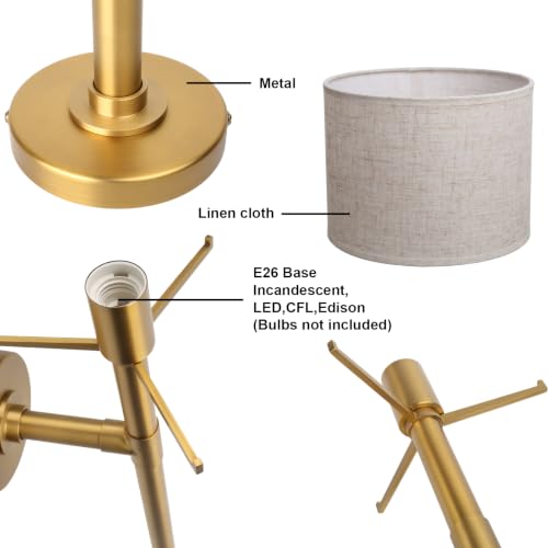 Fabric Shade Wall Sconce with Long Pole