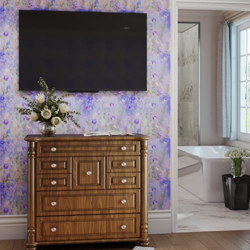 Floral Peel and Stick Wallpaper Vintage Contact Paper Removable Vinyl Wall Covering for Bedroom Bathroom Kitchen Cabinets
