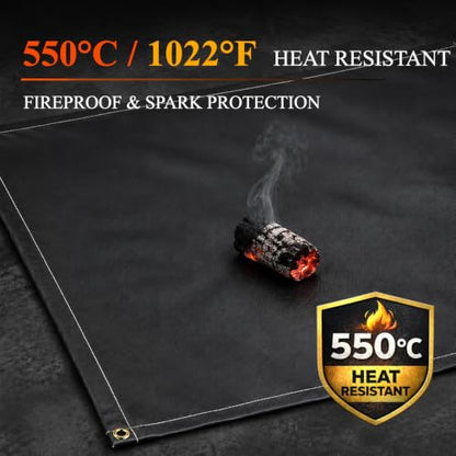 Welding Blanket Heavy Duty Fiberglass Heat Resistant Fabric 1022 °F Fire Resistant Blankets