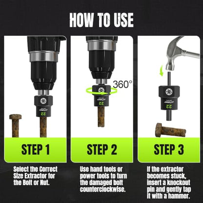 Impact Bolt Extractor Socket Set