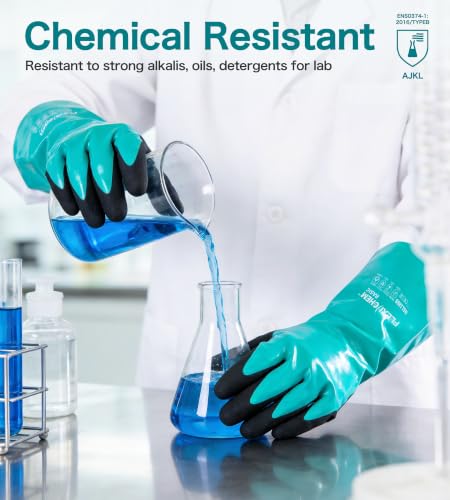 Heavy Duty Nitrile Chemical Work Gloves