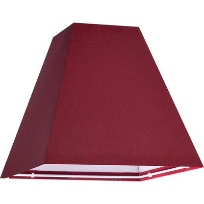 Small Lamp Shades Set of 2 (Burgundy-red faux silk / 4 × 9 × 8.3 inches (2 pack))