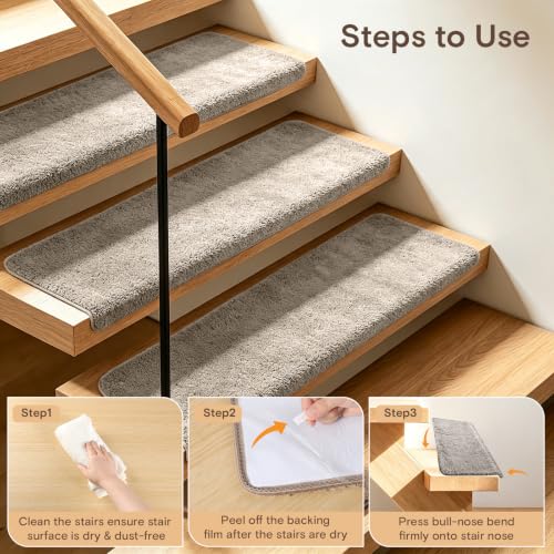 Stair Treads for Wooden Steps Indoor