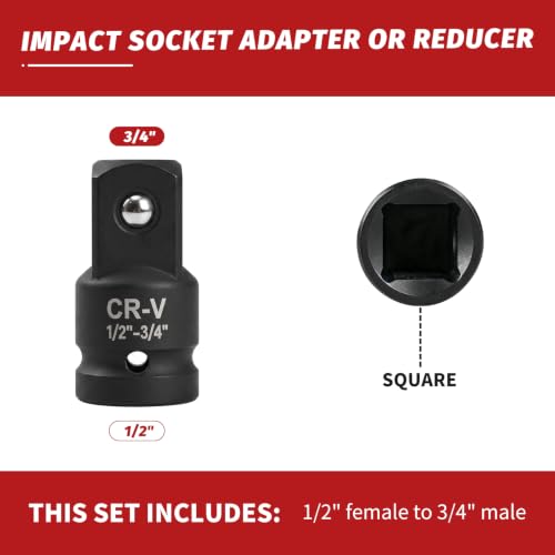 Impact Socket Adapter and Reducer Set