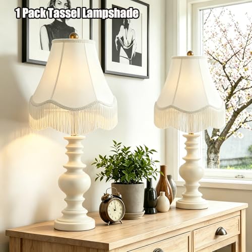 Fringe Lamp Shade 6" Top x 13" Bottom x 9.6" High