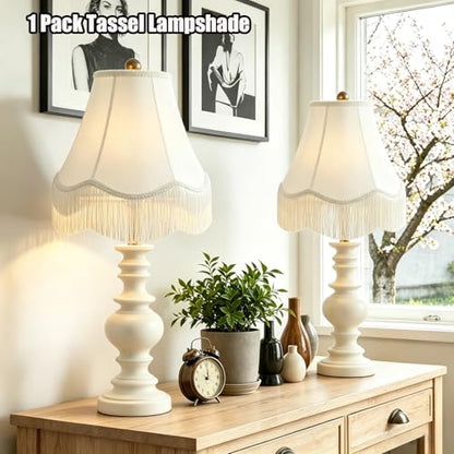 Fringe Lamp Shade 6" Top x 13" Bottom x 9.6" High
