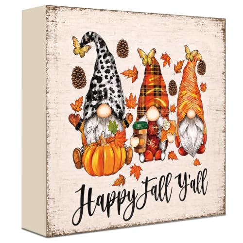 Fall Decorations for Home Wood Sign Fall Decor Shelf Decor