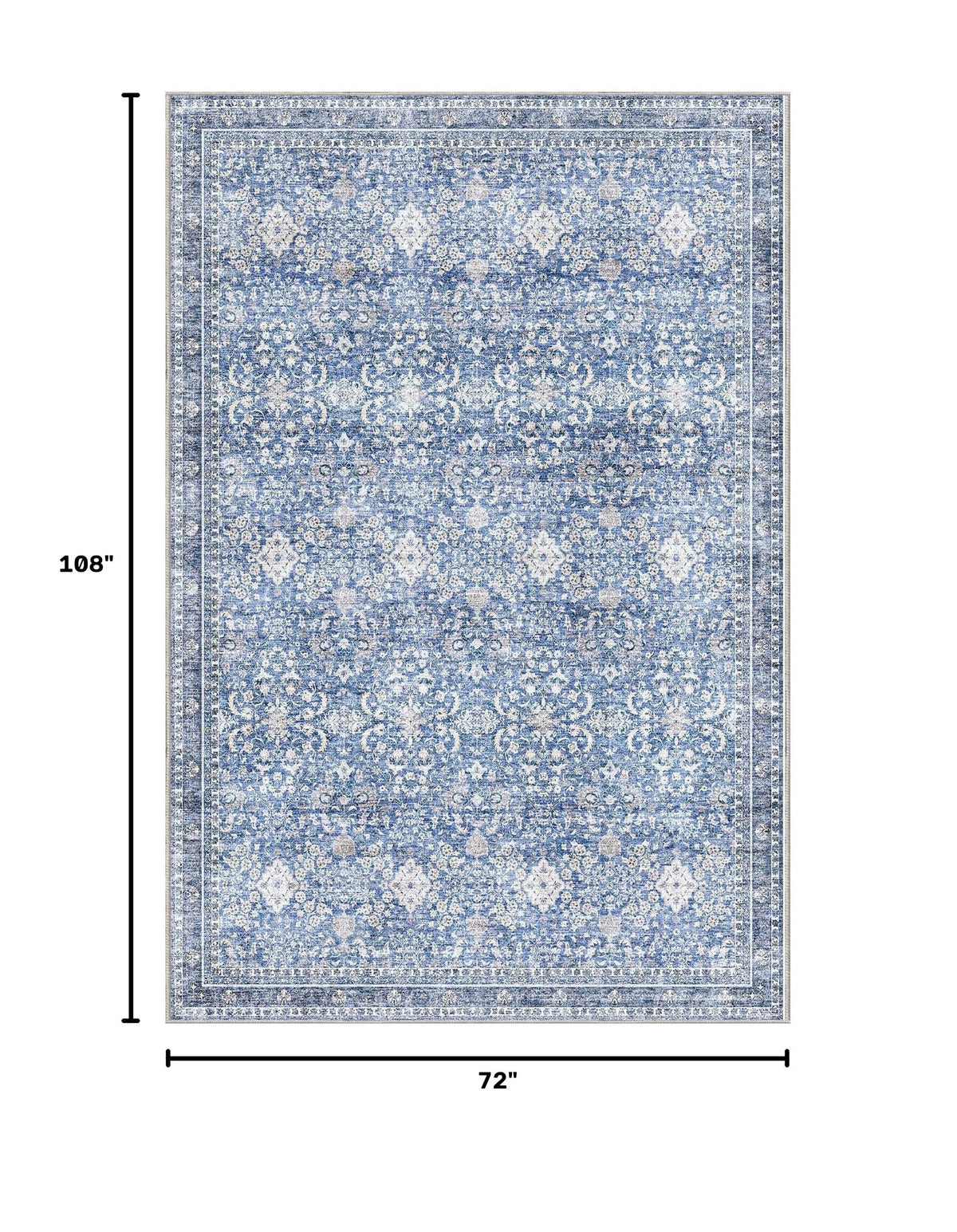 6x9 Area Rugs (Blue / 6' x 9' (Rectangular))