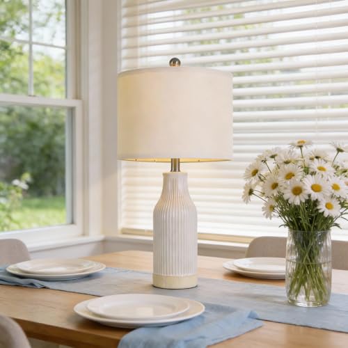 23.75" Modern Ceramic Table Lamps Set of 2