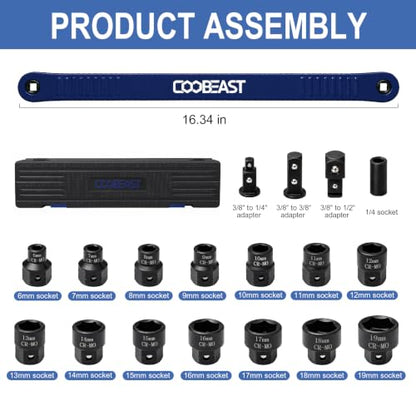 Pro Offset Extension Wrench 19PCS