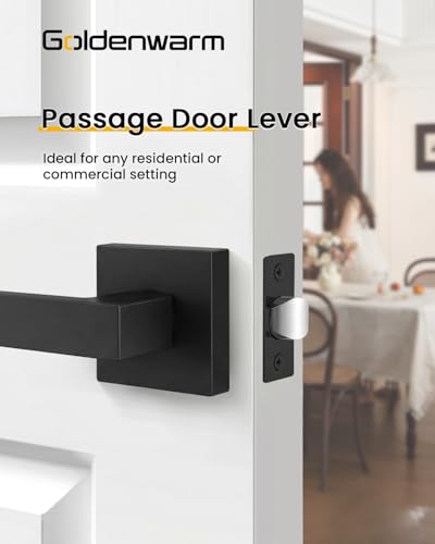 Matte Black Passage Door Handles Interior (Matte Black)